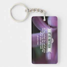 Llavero Cita inspiradora de Andre Gide "Lo que eres"