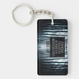 Llavero Cita Inspiradora de George Eliot "Nunca demasiado 