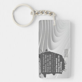 Llavero Cita Inspiradora de Theodore Roosevelt "Decisión"