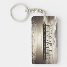 Llavero Cita Inspiradora de Winston Churchill "Valor"