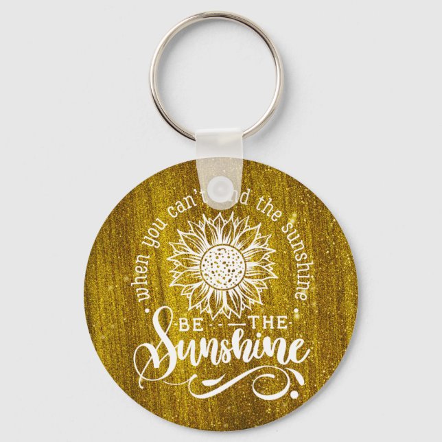 Llavero Cita inspiradora | Girasol (Anverso)