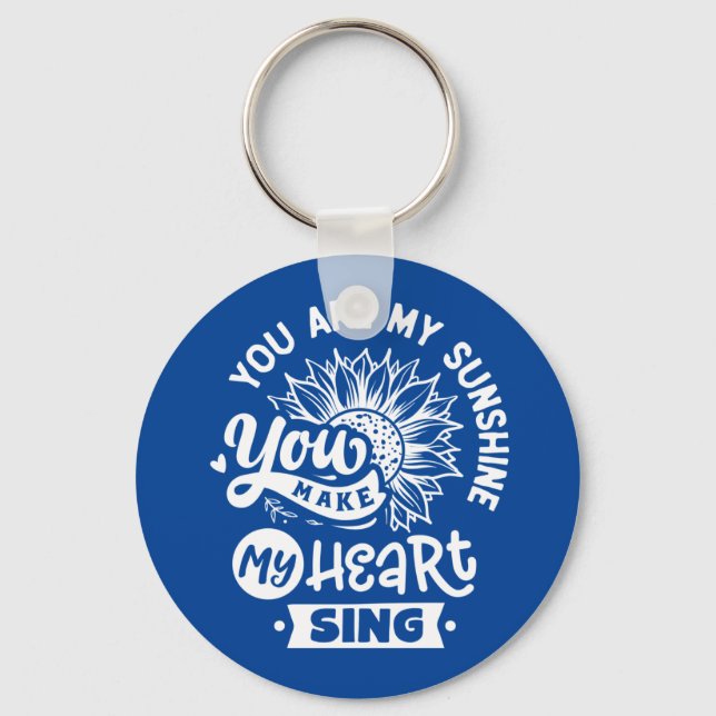 Llavero Cita inspiradora | Girasol (Anverso)