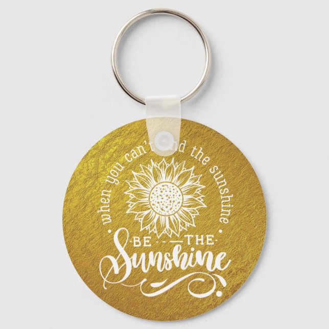 Llavero Cita Inspiradora | Girasol (Anverso)