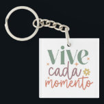 Llavero Cita Inspiradora "Vive cada momento"<br><div class="desc">Cláusula de citas Inspiradoras "Vive Cada Momento".</div>