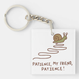 Llavero Cita Motivacional de Caracol Adorable