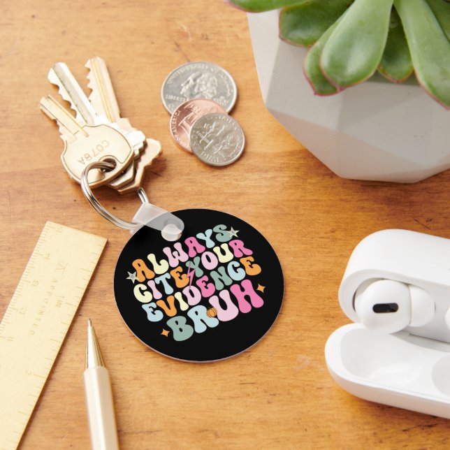 Llavero Cita siempre tu evidencia bruta profesora de inglé (Escritorio )