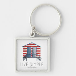 Llavero Cita simple en directo Casco de Playa de Verano Ná