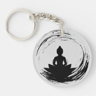 Llavero Cita Zen: Sabiduría y meditación