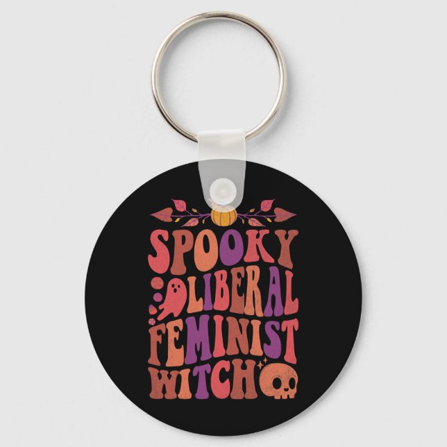 Llavero Citas de Halloween feministas liberales (Anverso)