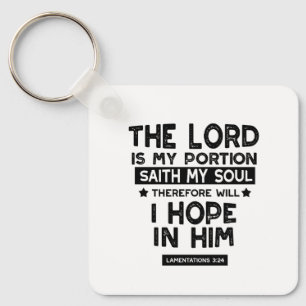 Llavero Citas de Lamentaciones 3:24 El Señor es Mi Porción