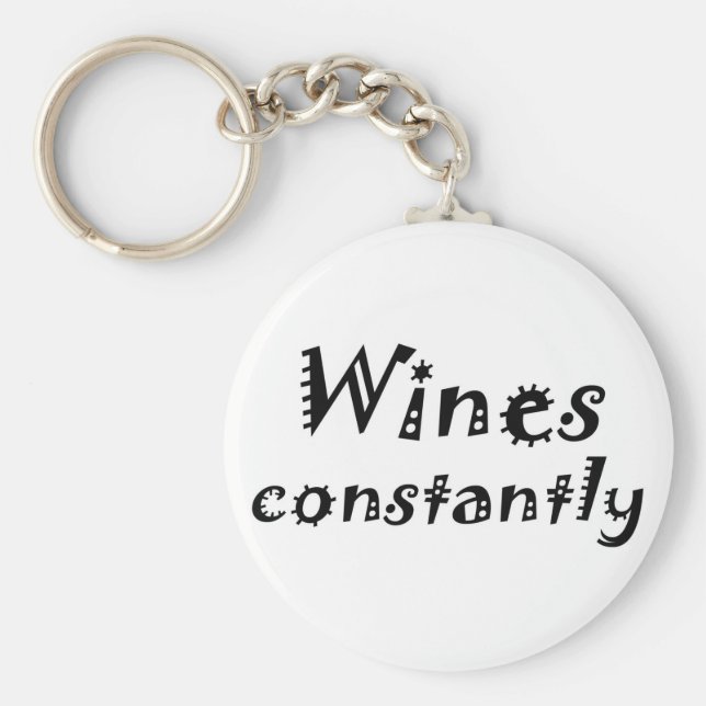 Llavero Citas divertidas de cumpleaños regalos de vino enc (Frente)