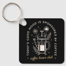 Llavero Citas divertidas del club para amantes del café