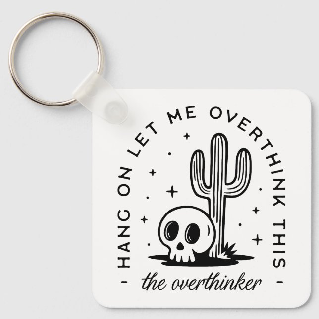 Llavero Citas divertidas que exageran los pensadores (Anverso)