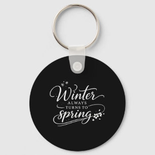 Llavero Citas Inspiradoras Invierno Cambios en Primavera E