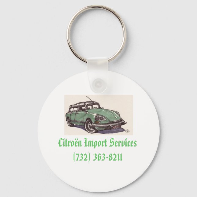 Llavero citroen_ds, Citron Import Services(732) 363-8211 (Anverso)