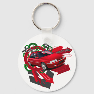 Llavero Citroen Xantia Activa Anillo de claves ilustrado