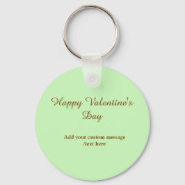 Llavero Citrus green brown happy Valentine's day simple