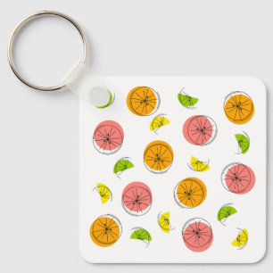 Llavero Citrus Multi Textos back cuadrado de aluminio
