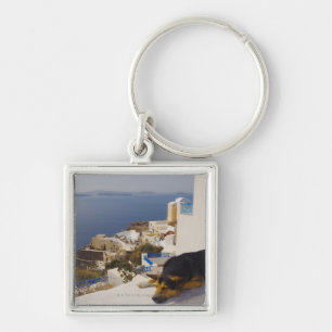 Llavero Ciudad de Grecia, isla de Santorini, Oia, el