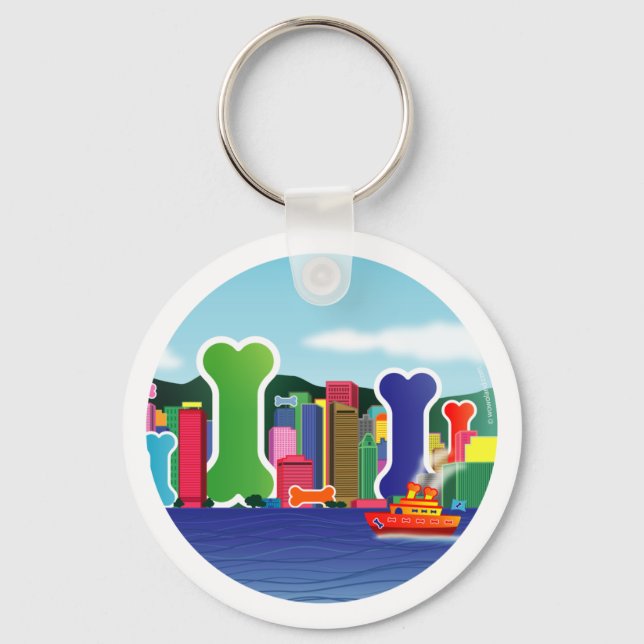 Llavero Ciudad de los huesos de perro (Anverso)