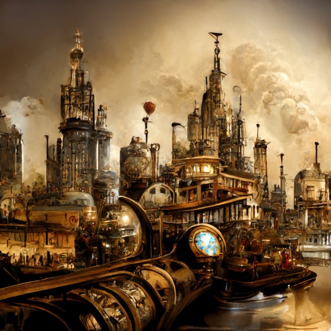 Llavero Ciudad de Steampunk (Subido por el creador)