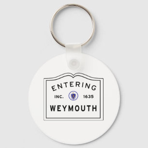 Llavero Ciudad de Weymouth Massachusetts ingresando al Rót