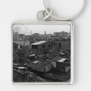 Llavero Ciudad del Cantón de China Vintage