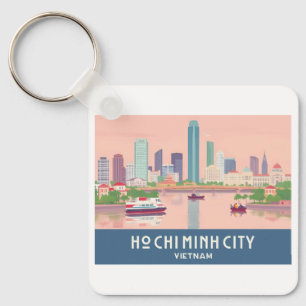 Llavero Ciudad Ho Chi Minh Vietnam Pastel Viaje - Saigón