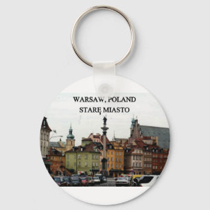 LLAVERO CIUDAD VIEJA DE LA MIRADA FIJA MIASTO DE VARSOVIA
