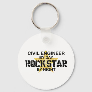 Llavero Civil Engineer Rock Star