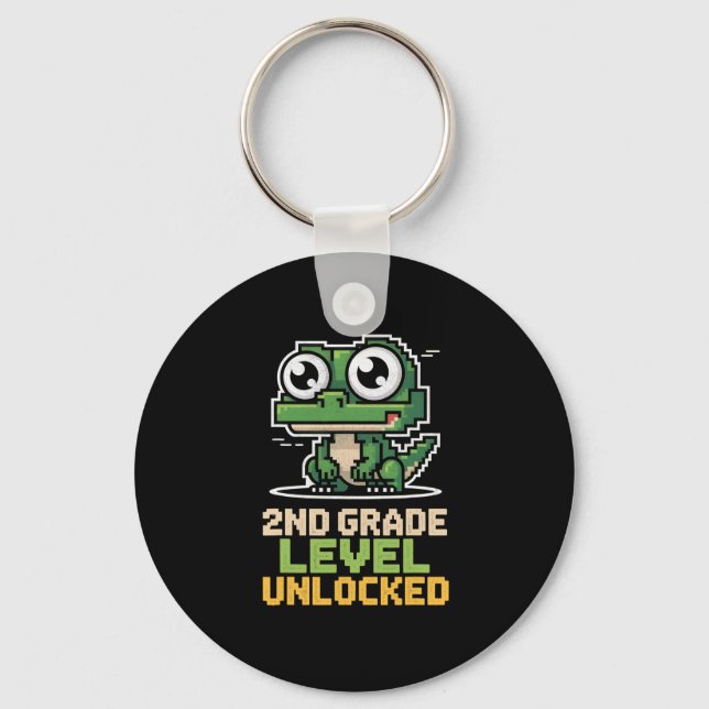 Llavero Ck To School 2nd Grade Lizard Gamer Second Level U (Anverso)