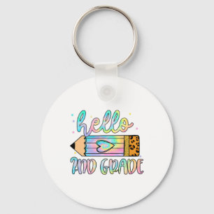Llavero Ck To School Hello 2º Grado Leopard Tie Dye Penci