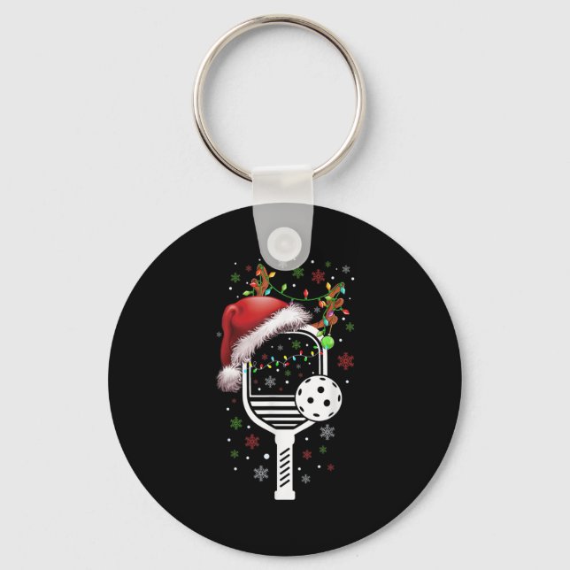 Llavero Ckleball Player Christmas Holiday Reindeer Xmas Wo (Anverso)