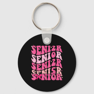 Llavero Cl de 2025 Coqueta Graduación Lazo Rosa Senior 202