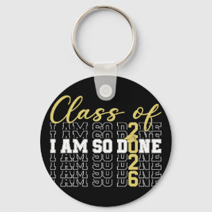 Llavero Cl de 2026 Estoy Tan Listo Gorra de Graduación Div