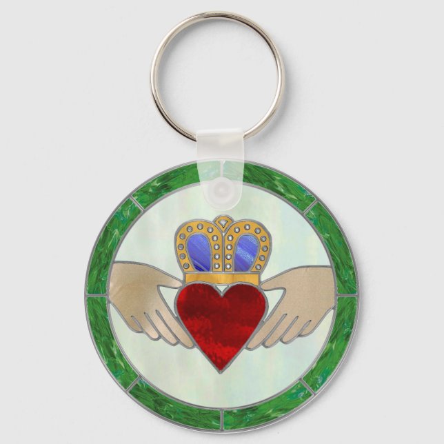 Llavero Claddagh irlandés (Anverso)