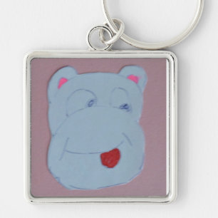 Llavero Claire Large (5,1 cm) Premium Square Key Ring