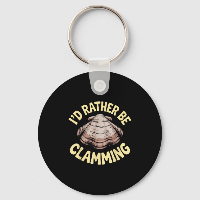 Llavero Clam Digging Disstume Art Para Hombres Mujeres Chi (Anverso)