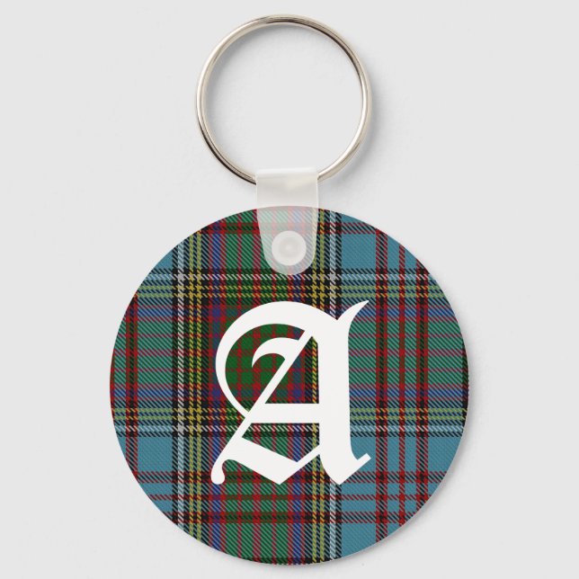 Llavero Clan Anderson Tartan Plaid Monogram (Anverso)
