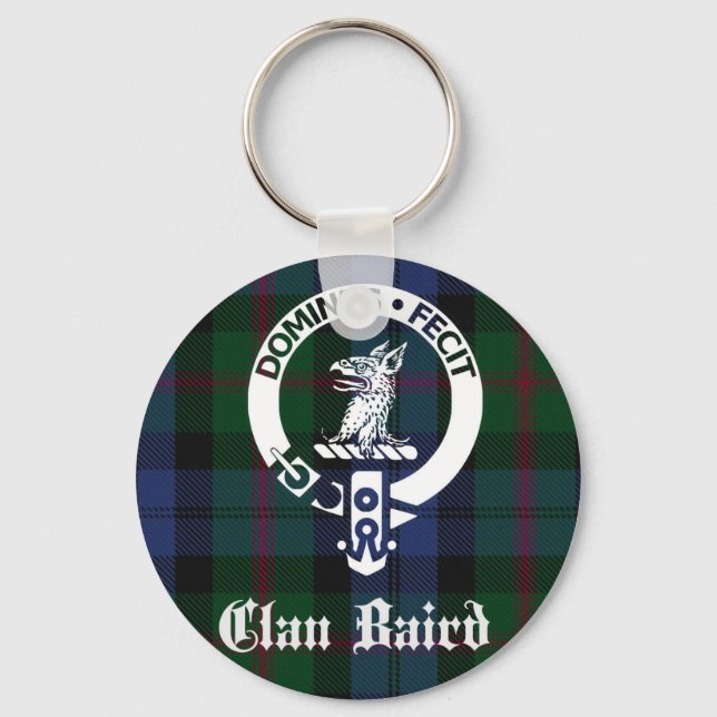 Llavero Clan Baird Escudo Tartan (Anverso)