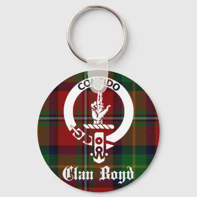 Llavero Clan Boyd Escudo Tartan (Anverso)
