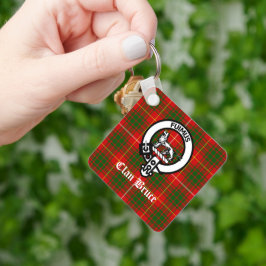 Llavero Clan Bruce Escudo Tartan Personalizado