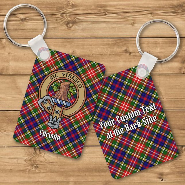 Llavero Clan Christie Crest over Tartan (Subido por el creador)