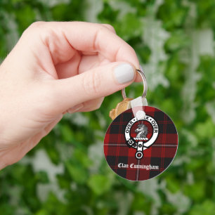 Llavero Clan Cunningham Badge & Tartan