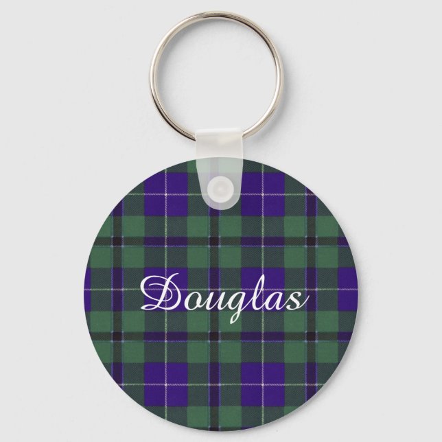 Llavero Clan Douglas Plaid Scottish tartan (Anverso)