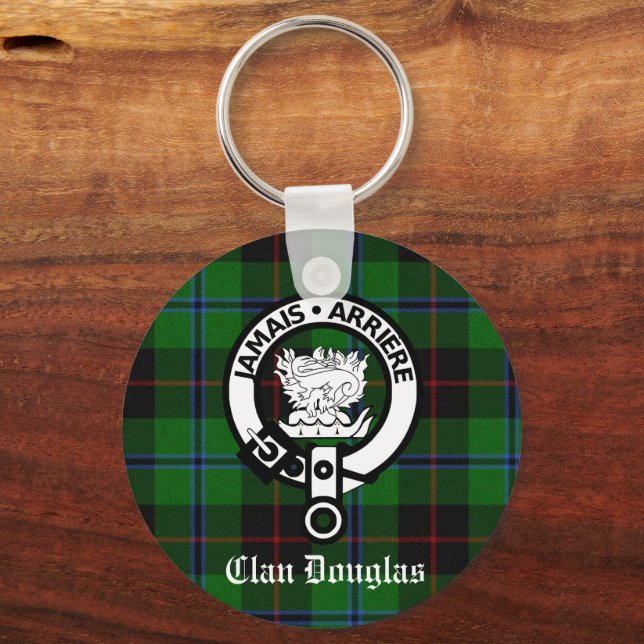 Llavero Clan Douglas Tartan Escudo (Anverso)