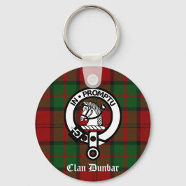 Llavero Clan Dunbar Tartan & Escudo Badge