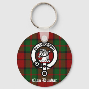 Llavero Clan Dunbar Tartan & Escudo Badge