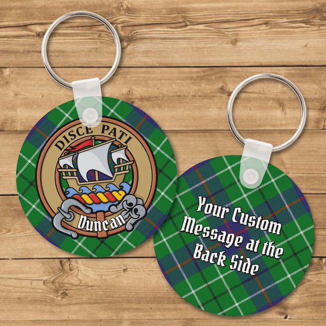 Llavero Clan Duncan Crest over Tartan (Subido por el creador)