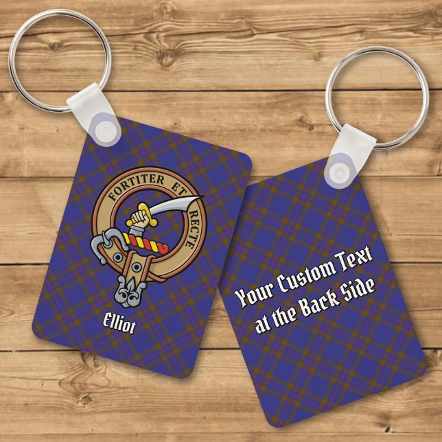 Llavero Clan Elliot Escudo sobre la cadena Keychain de Tar (Subido por el creador)